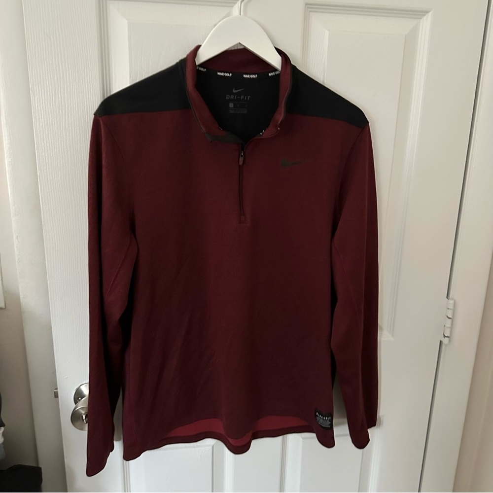 Maroon Nike Golf Quarter Zip